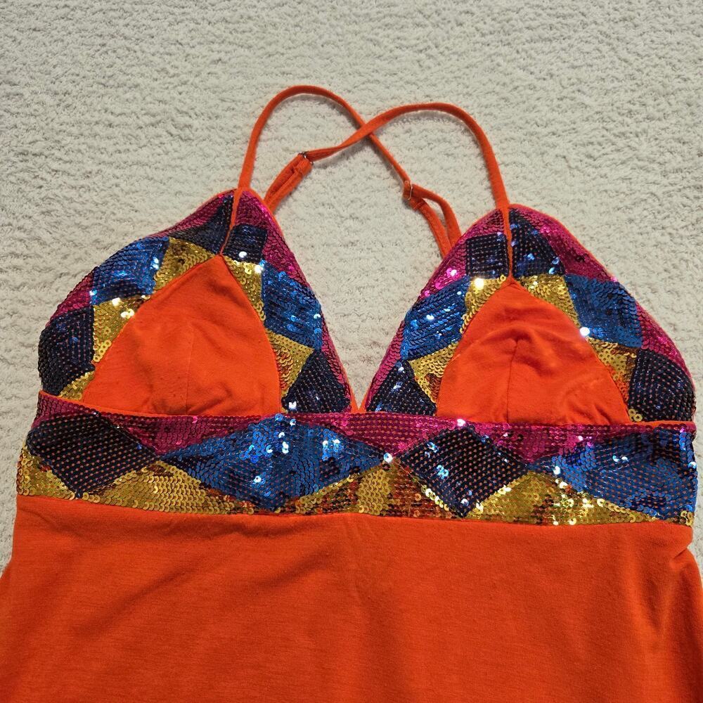 Rocawear Sequin Bodice Fit and Flare Sundress Size L Party Y2K - Picture 2 of 10